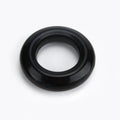 Black glossy plastic ring with smooth rounded profile for la pump silicone cylinder cushion accessory