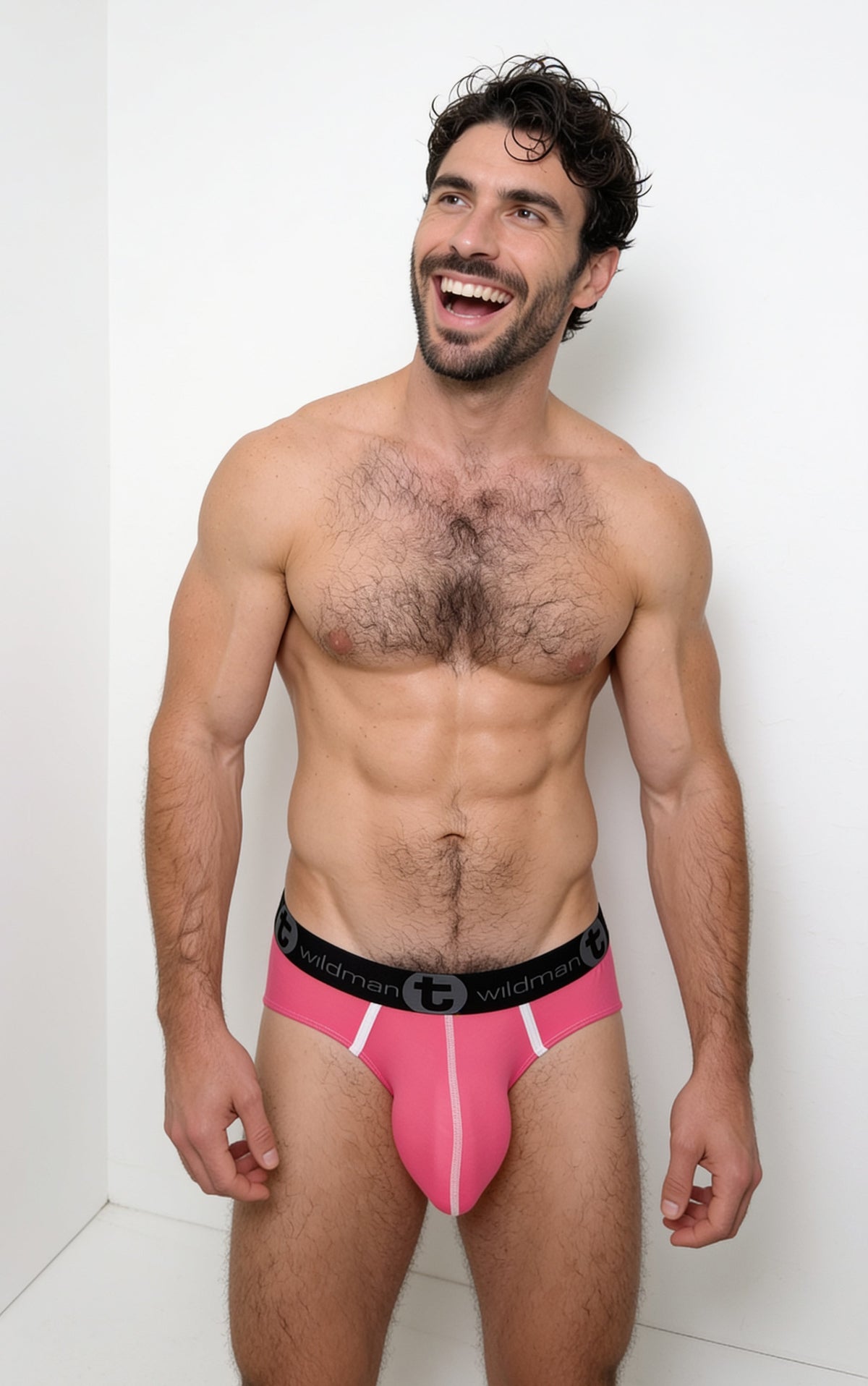 WildmanT Men's Modal Monster Cock Brief Pink