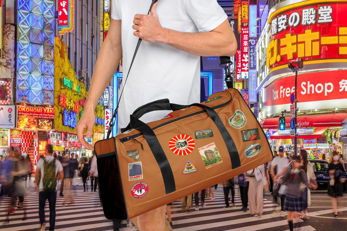 Maris Equi Men's Vintage Style World Travel Duffle