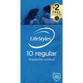 Blue lifestyles regular condoms pack of 10 shaped for comfort latex material for safe intimacy use