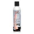 Loadz cum load unscented water based lubricant 8oz in clear bottle with black cap and phallic illustration label