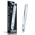 Lovetoy clear double dildo 12 inch transparent silicone flawless design for versatile intimate use