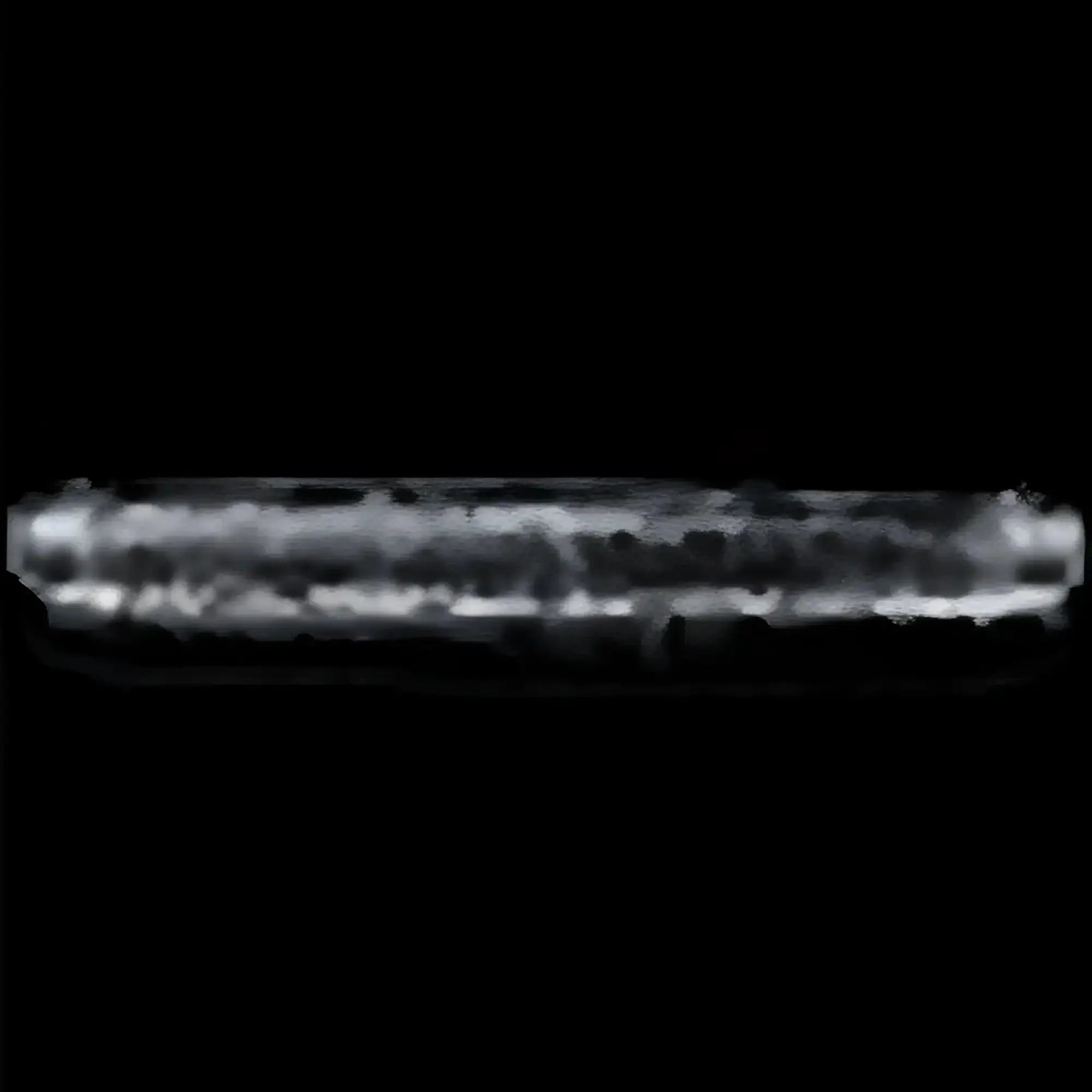 Lovetoy clear double dildo 12in translucent textured glass tube with frosted appearance and subtle internal ridges