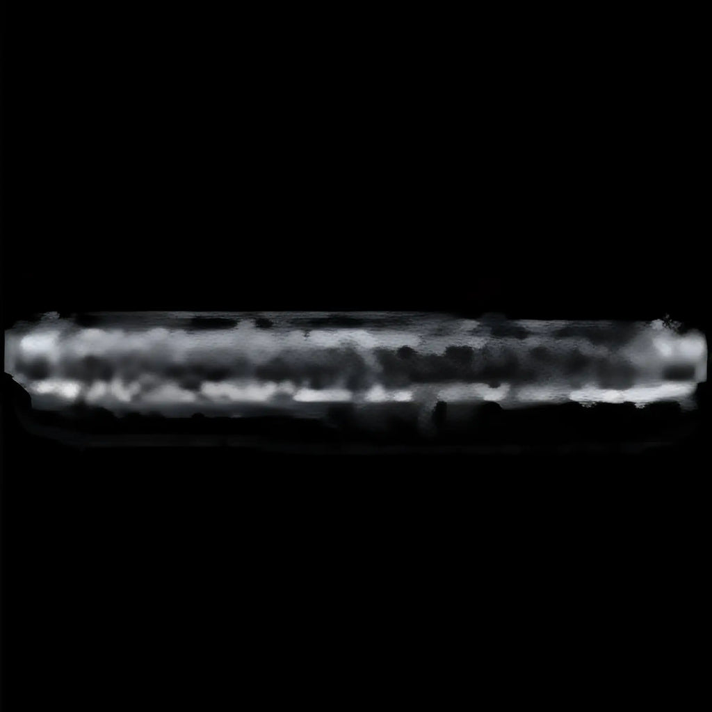 Lovetoy clear double dildo 12in translucent textured glass tube with frosted appearance and subtle internal ridges
