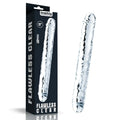 Lovetoy clear double dildo 12 inch transparent silicone flawless design for versatile intimate use