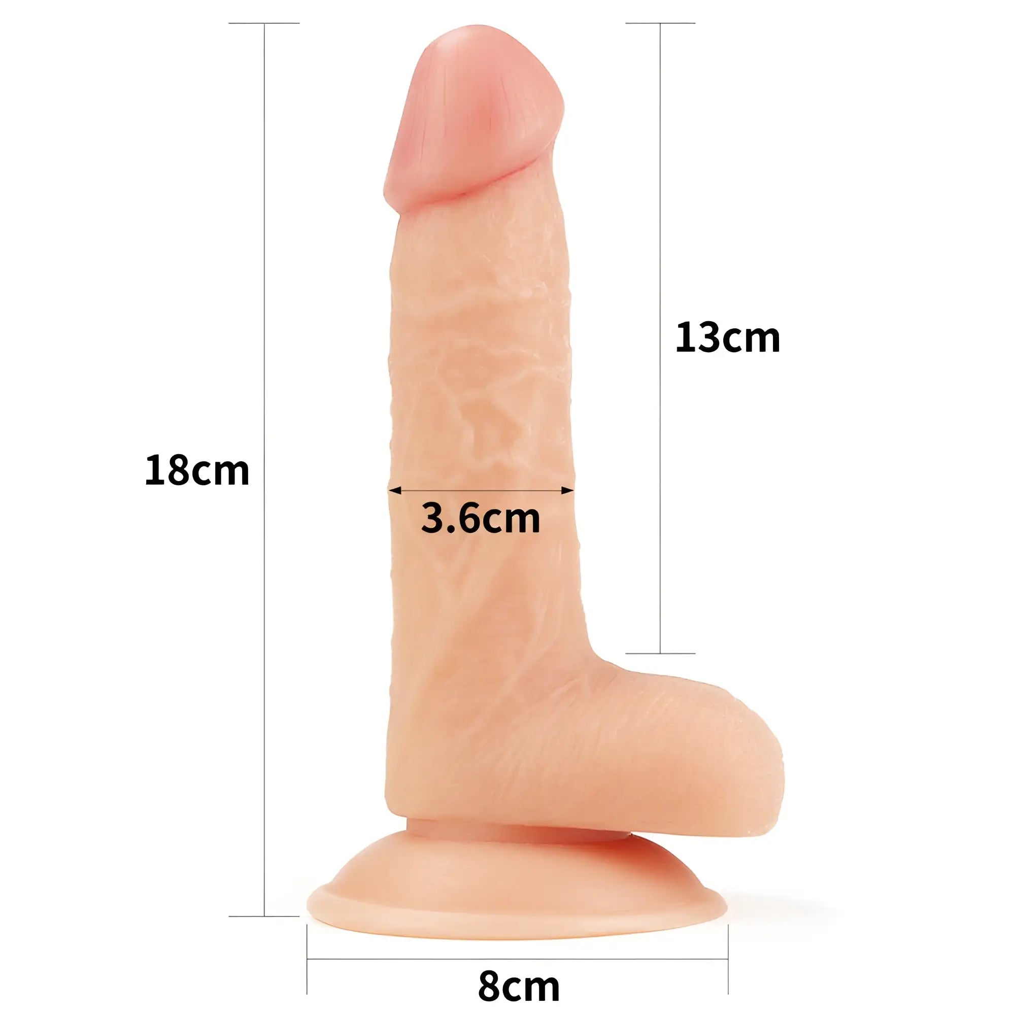Lovetoy easy strap on set 7.0in realistic peach silicone phallic toy with textured surface and rounded base