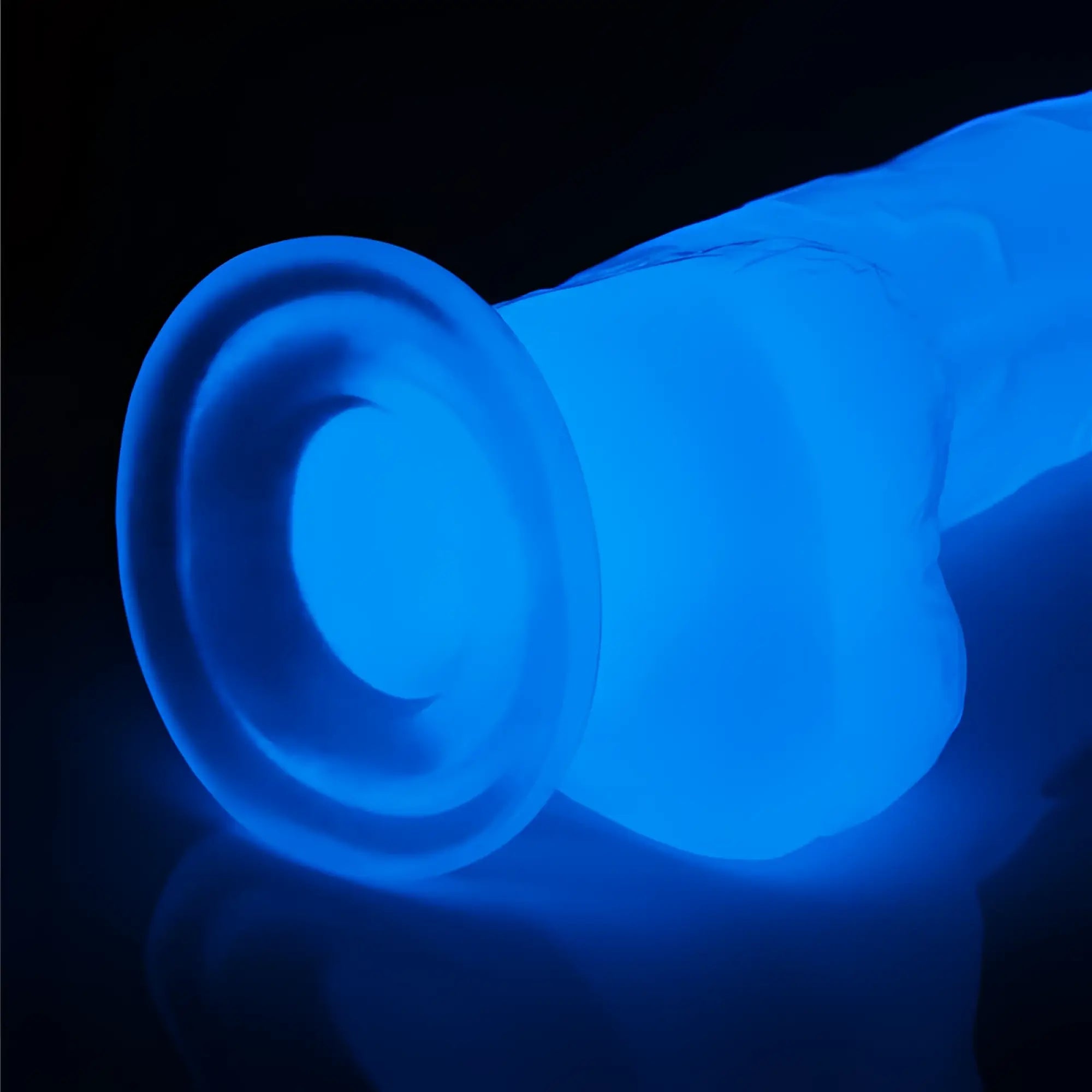 Blue glowing silicone dildo lovetoy lumino play dildo 7.5in designed for illuminated intimate use