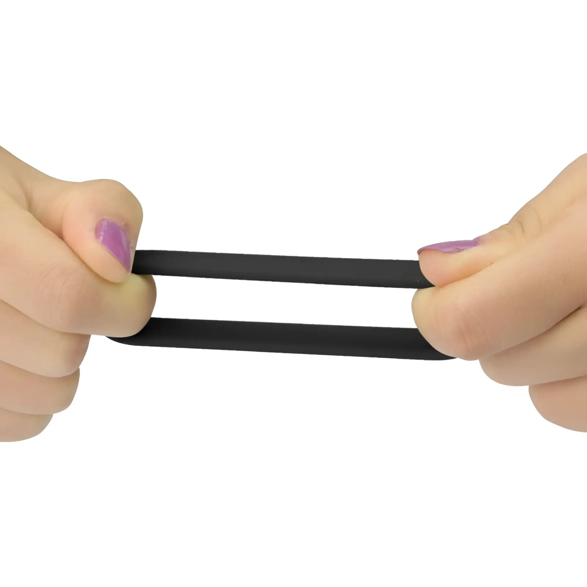Black elastic band in lovetoy silicone 3 pc pro cock ring set designed for enhanced performance and comfort