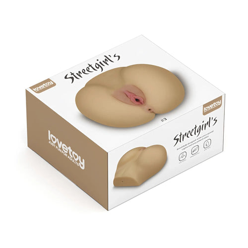 Beige silicone masturbator lovetoy streetgirls 3 ivy in branded box for adult use