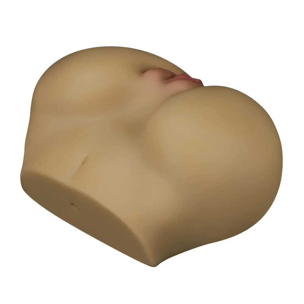 Beige silicone obstetric simulation model of a pregnant woman’s torso featured in lovetoy streetgirls #3 masturbator ivy