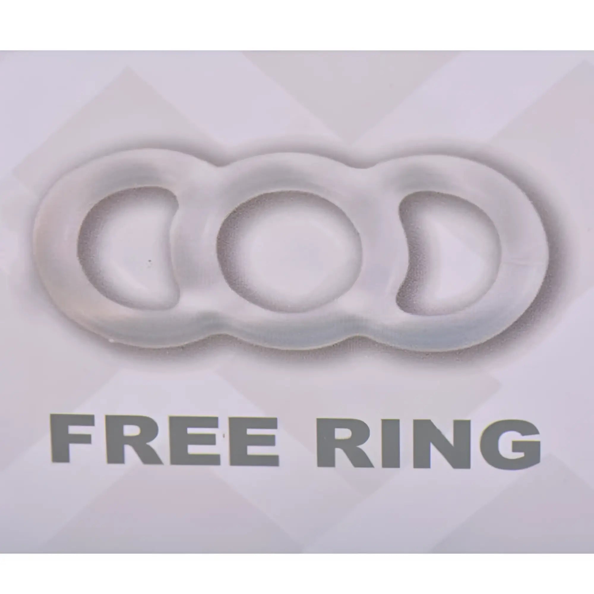 Transparent silicone free ring with three interconnected loops for LuvPump penis pump AeroUp black