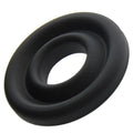 LuvPump silicone donut cushion black with smooth rounded design for pump cylinder 2.15 to 2.5 inch diameter