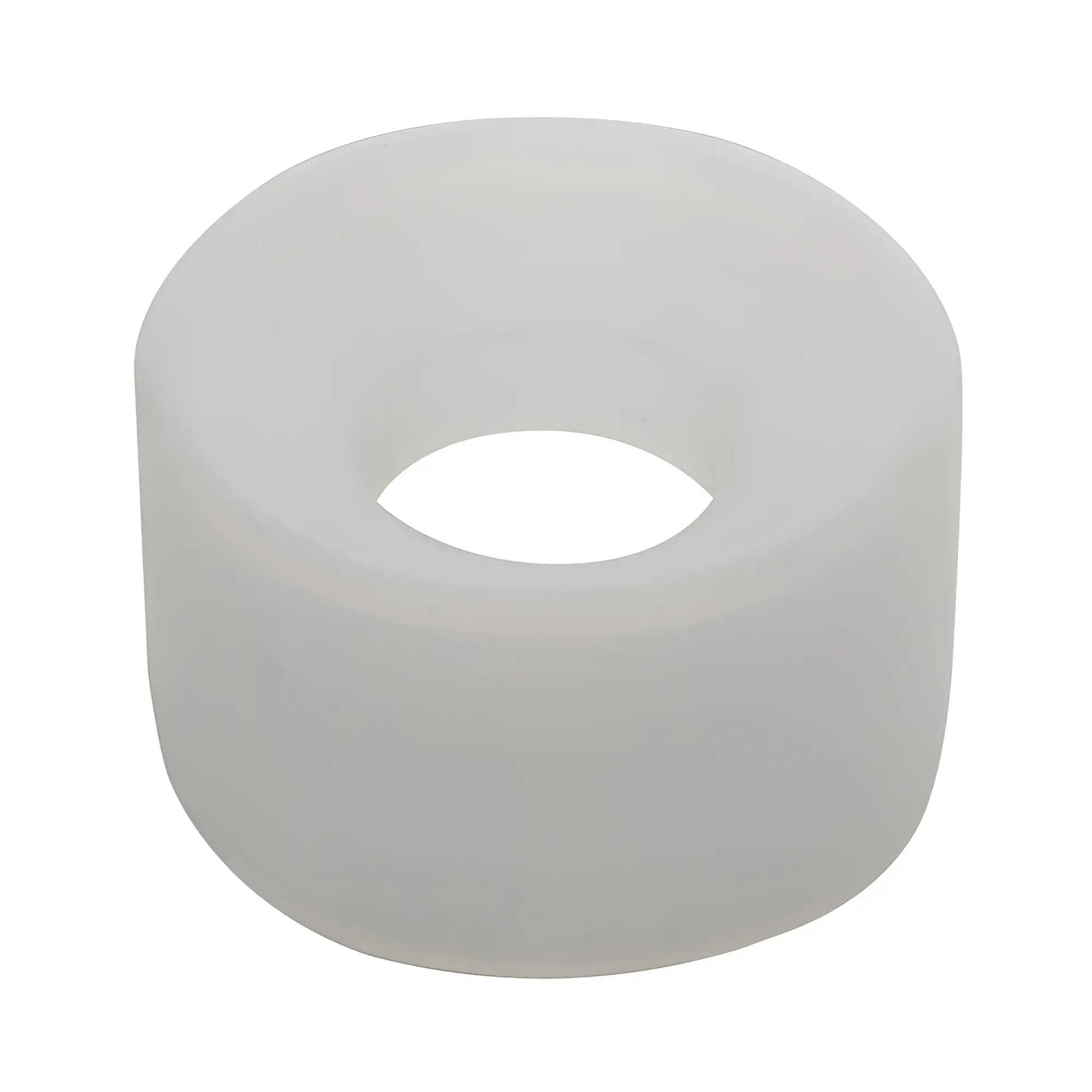 LuvPump silicone donut cushion clear white matte silicone grip for pump cylinder 1.35in to 1.75in diameter