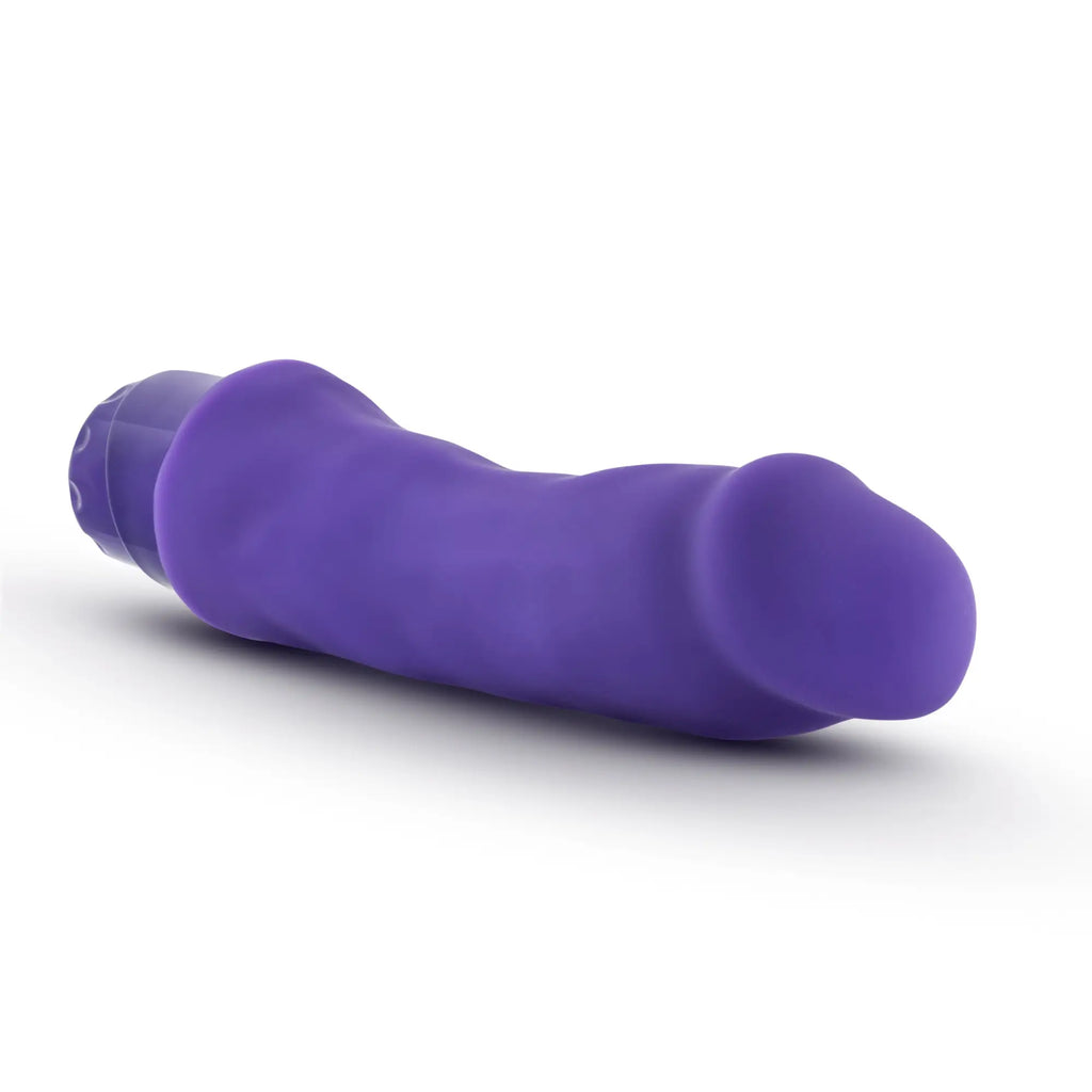 Luxe luxe marco purple ergonomic purple silicone vibrator with rounded design for comfortable use