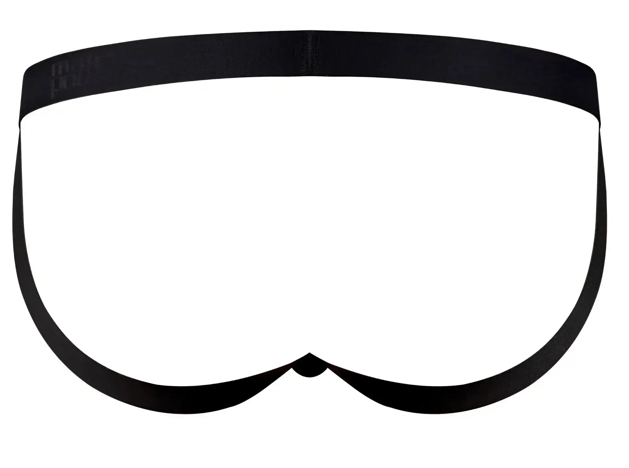 Male power 353-296 widow maker classic jock in black with smooth elastic waistband and seamless design