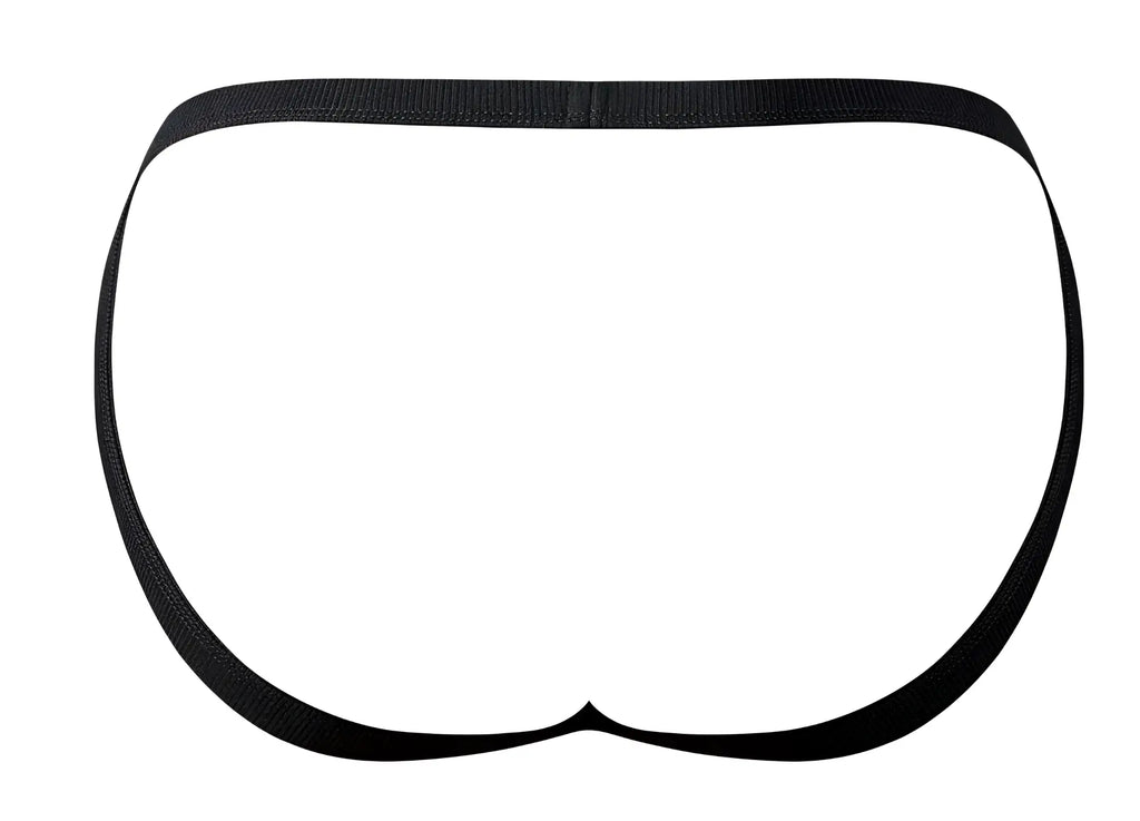 Male power 388-11c fishnet 2 jockstrap with black elastic waistband and smooth seamless design shown from back side