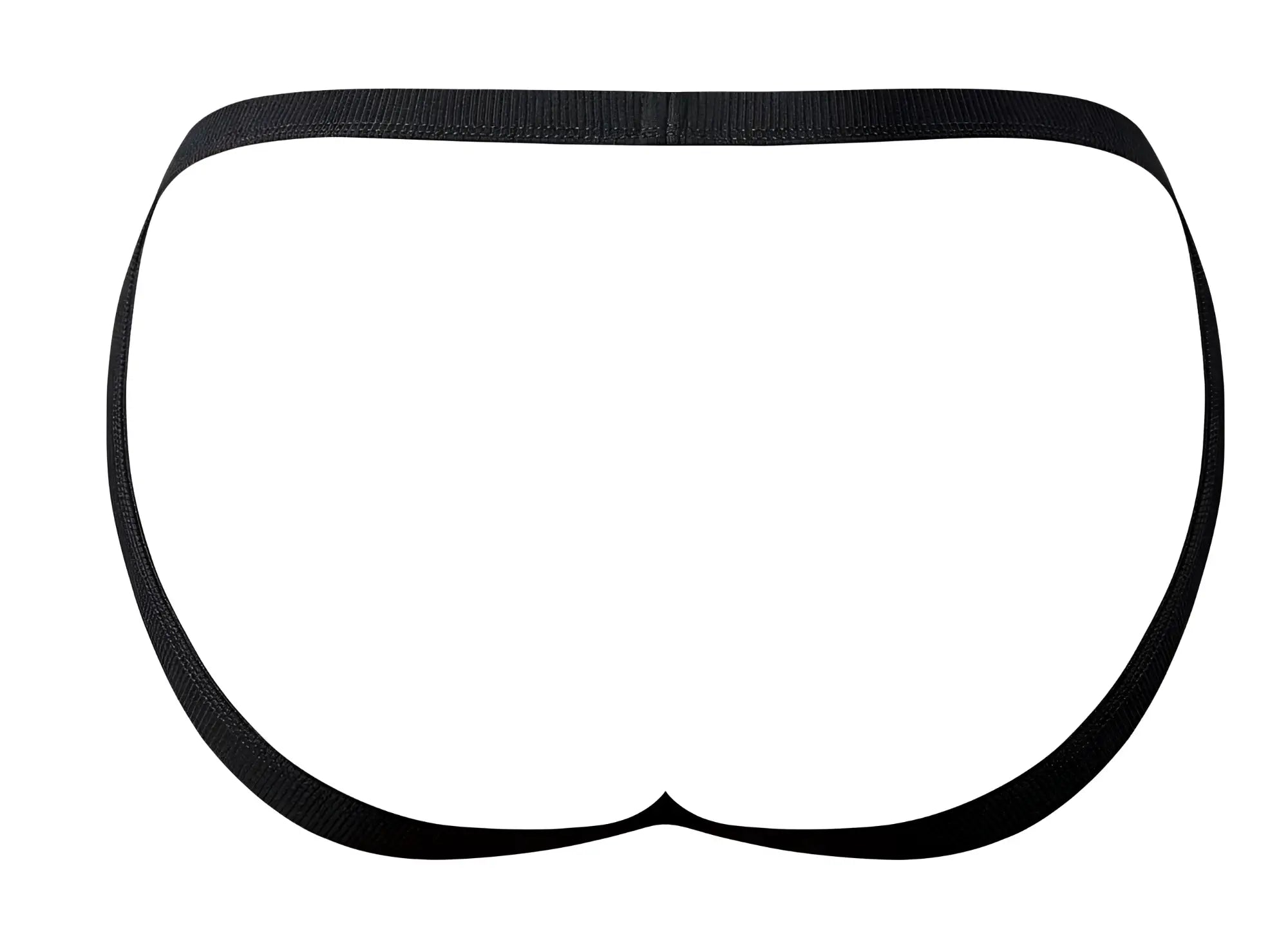 Male power 388-11c fishnet 2 jockstrap with black elastic waistband and smooth seamless design shown from back side