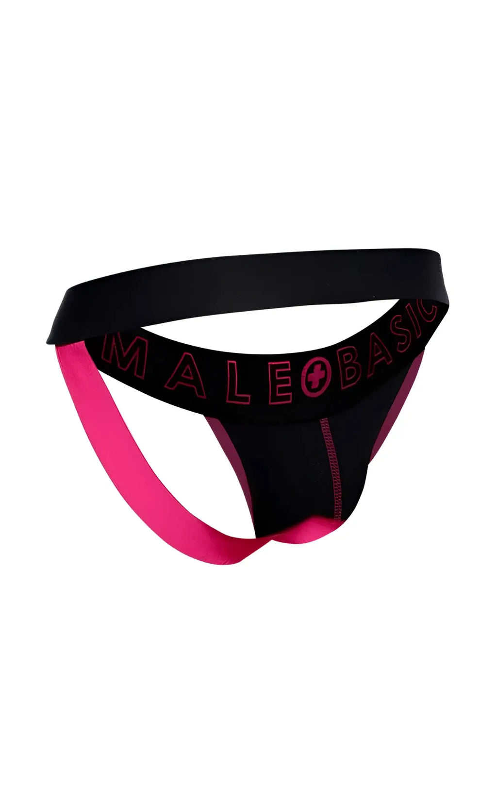 Malebasics neon jock new colors black and pink male basic briefs with bold contrasting design for everyday wear