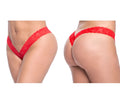 Red lace boyshort by mapale 93x featuring a delicate intricate pattern in vibrant red lace material