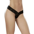 Mapale sexy lace thong black s featuring intricate floral lace patterns and a v-shaped design in black lace