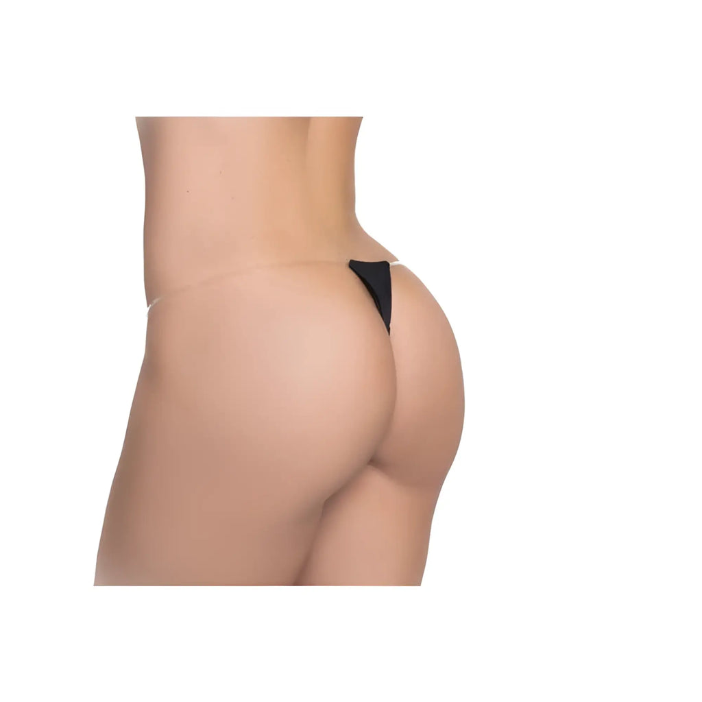 Black triangle thong by Mapale in size S/M featuring a minimal design ideal for intimate wear
