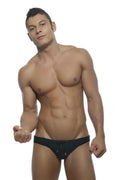 Black marcuse Arrest Me bikini swimwear briefs with drawstring waistband and metallic gold-tone hardware