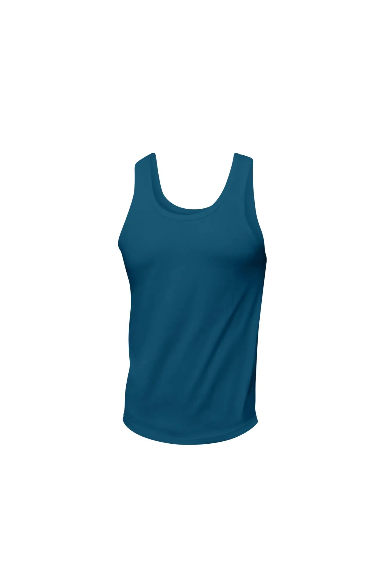 Marcuse Avalon tank top is a solid teal sleeveless top with a rounded neckline and smooth form-fitting fabric