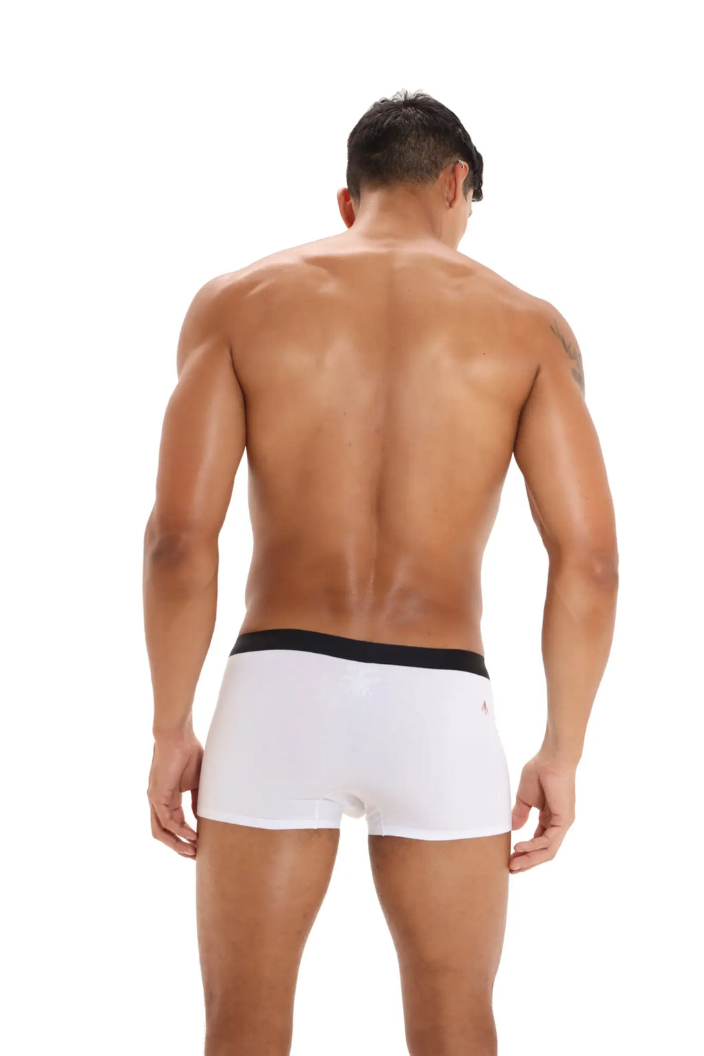 Marcuse dandy boxer underwear white briefs with black waistband comfortable cotton fabric design