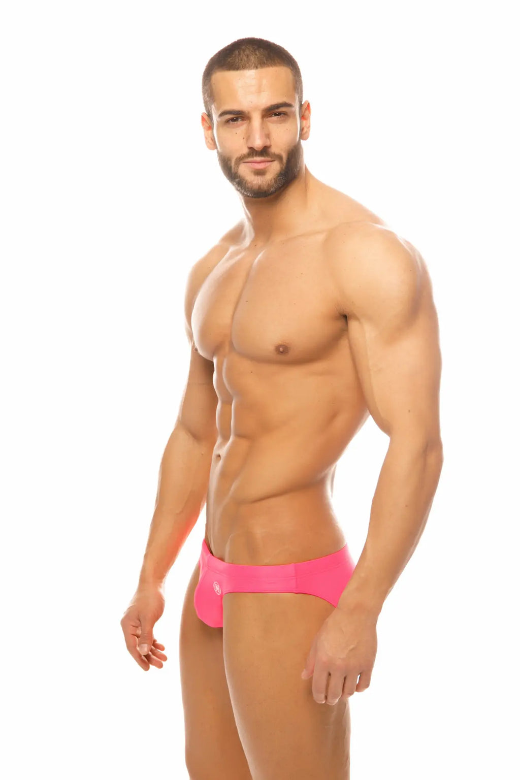 Bright pink Marcuse Inflate bikini swimwear with sleek modern design made for stylish swimwear use