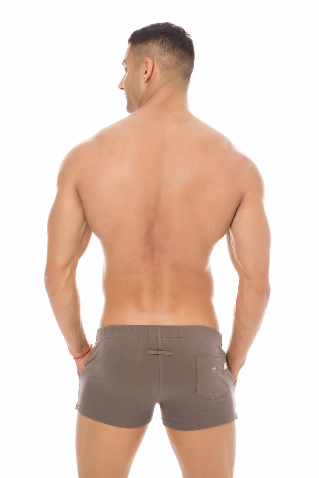 Marcuse physical shorts gray athletic shorts with drawstring waistband and side pockets for activewear use