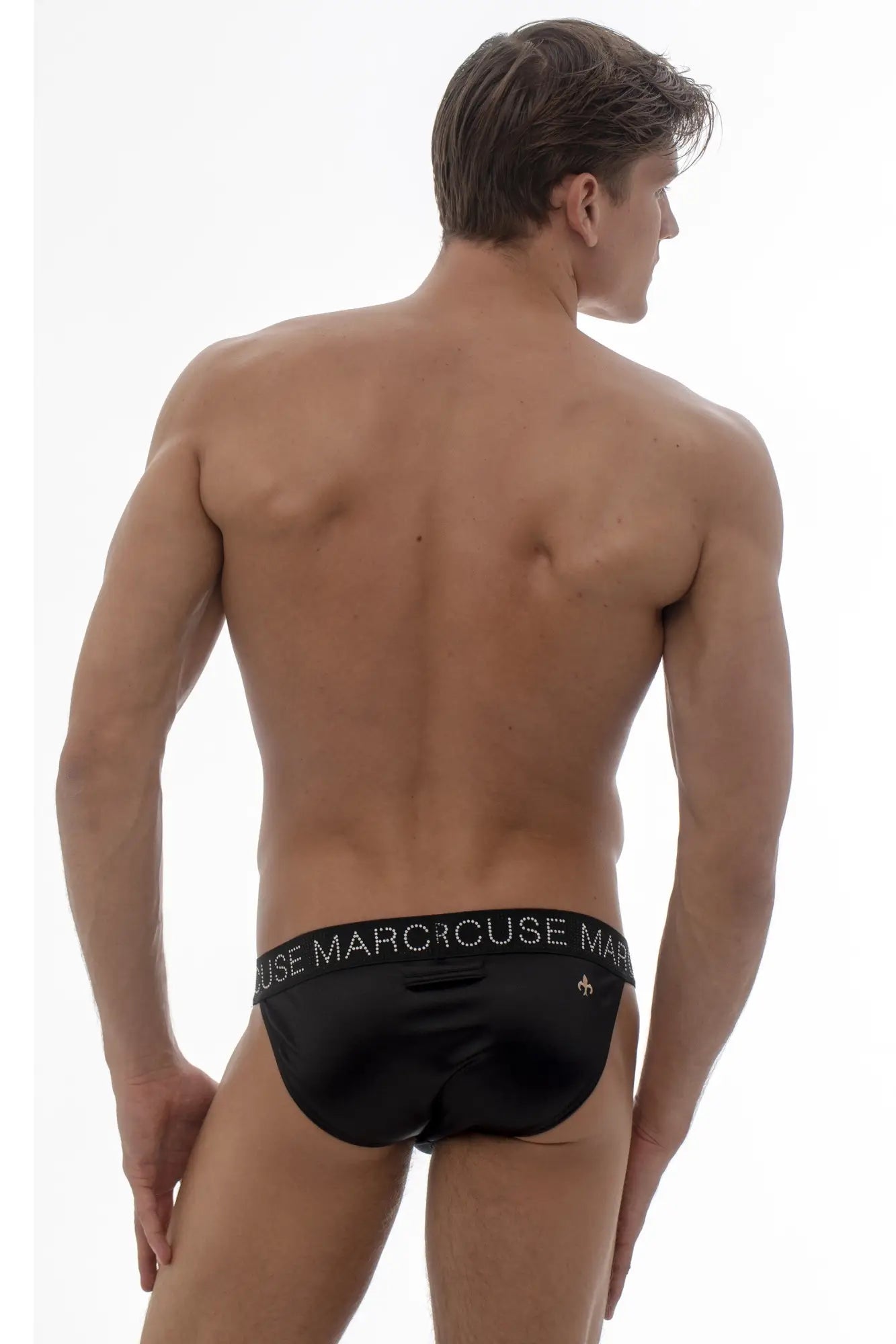 Black marc o polo briefs with white logo band featuring comfortable soft fabric for everyday wear