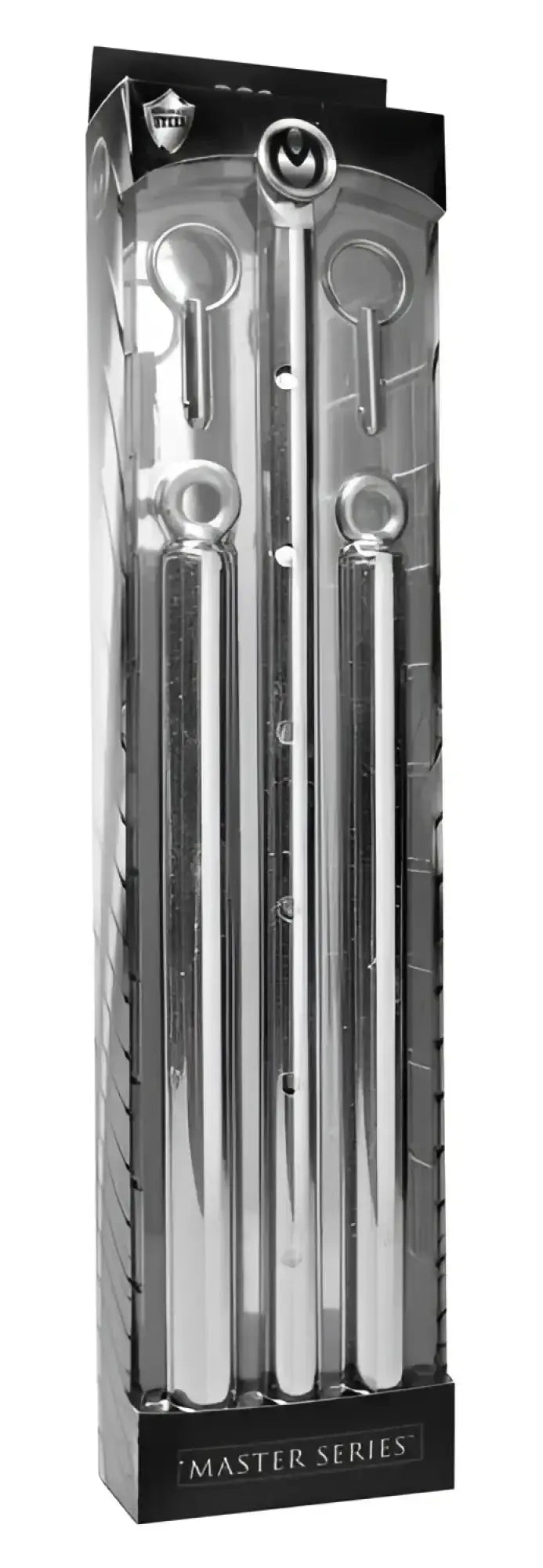 Set of four chrome-finished adjustable steel wrenches in sleek silver master series packaging