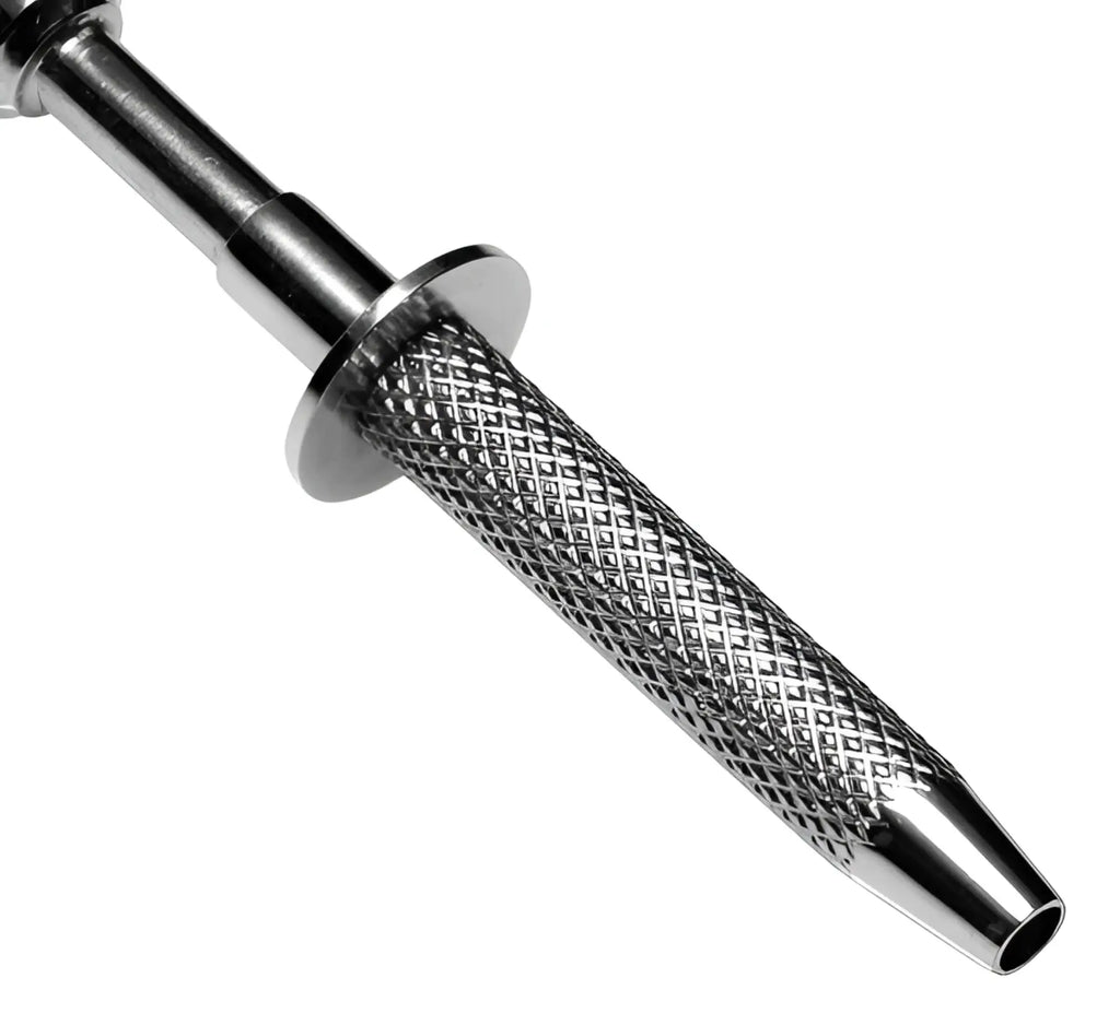 Silver metal master series extreme sensation claw clamps with textured diamond grip and tapered tip