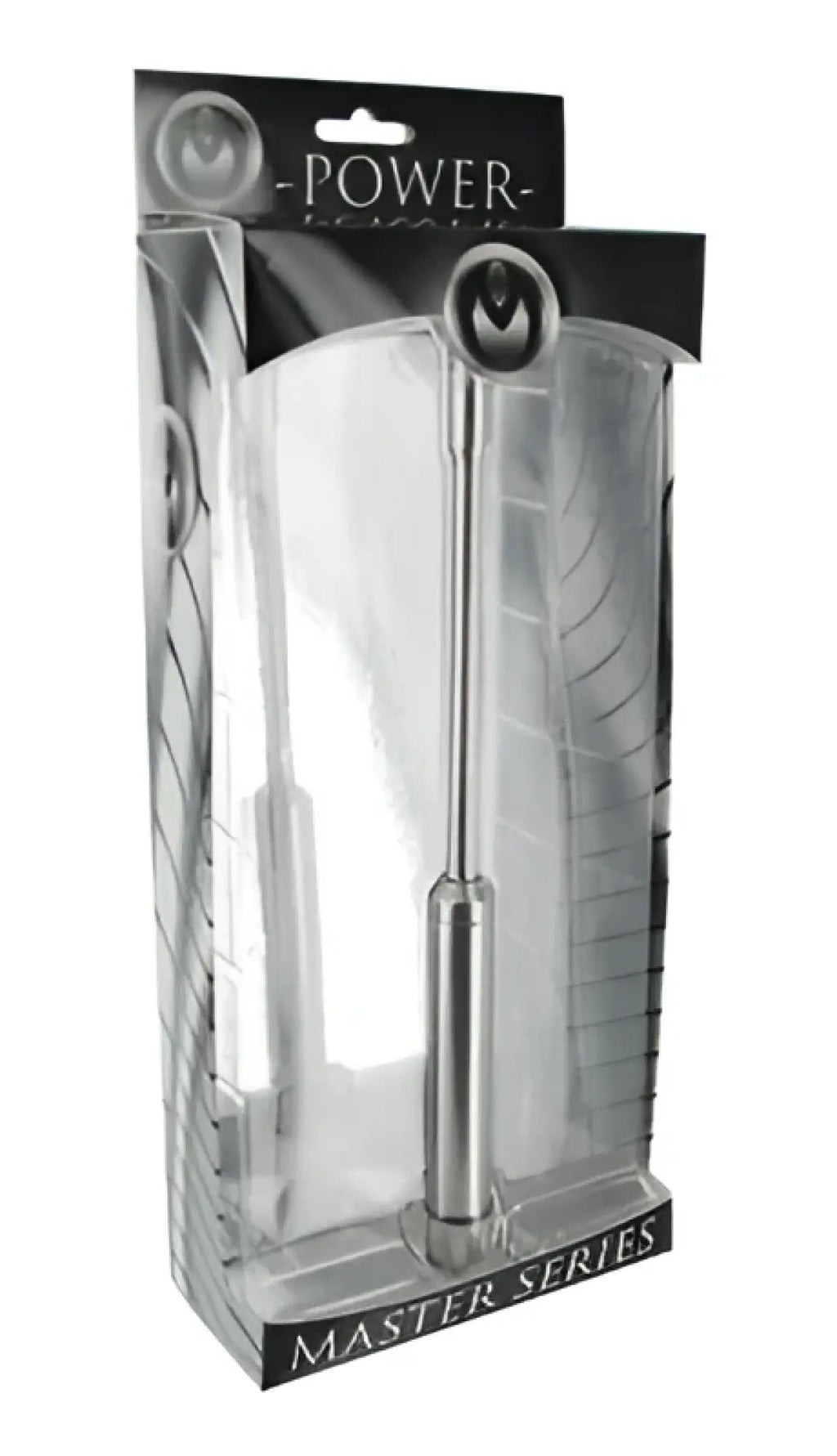 Silver metallic master series power exchange medium vibrating sound tool with sleek cylindrical polished finish