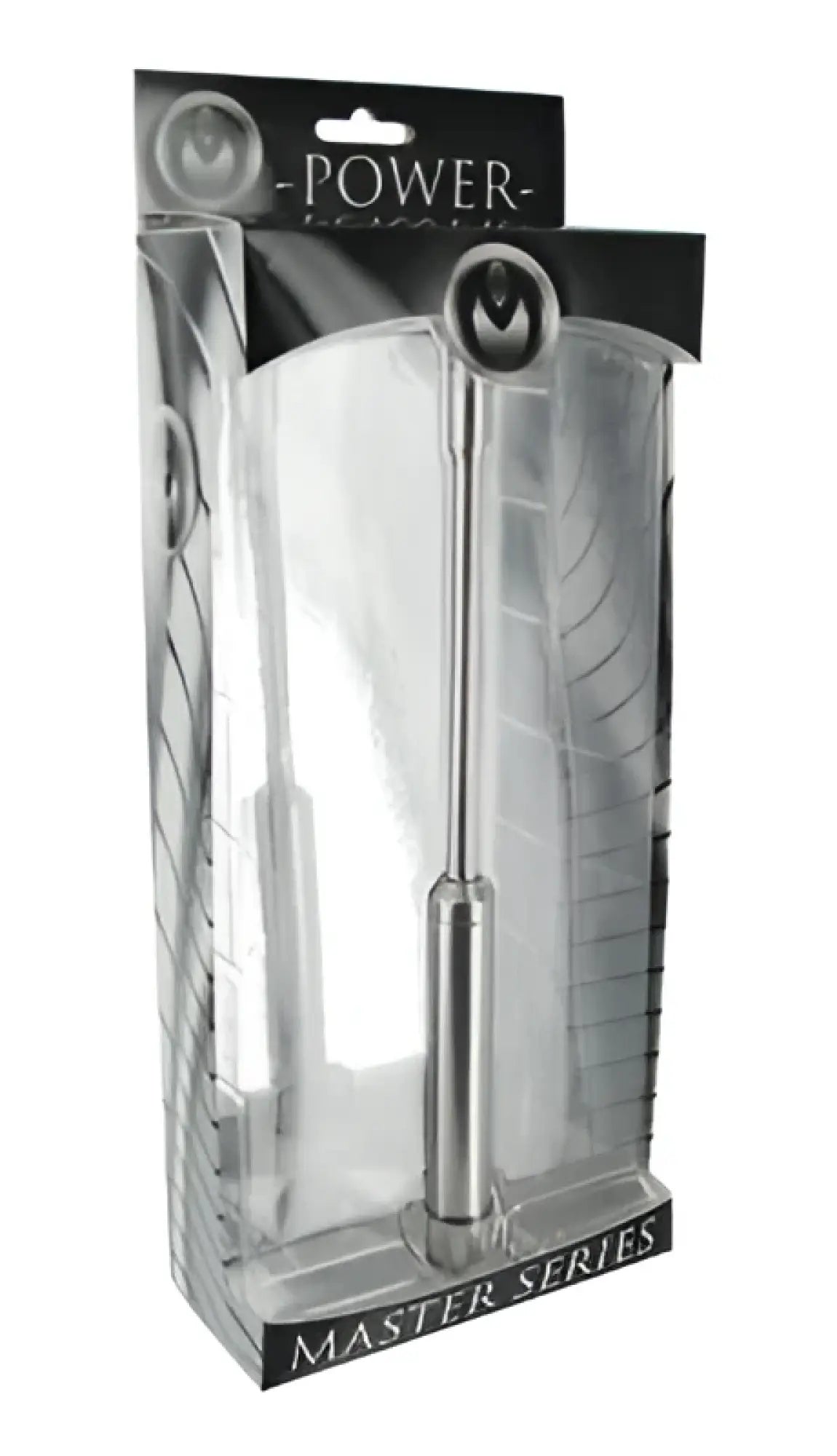 Silver metallic master series power exchange medium vibrating sound tool with sleek cylindrical polished finish