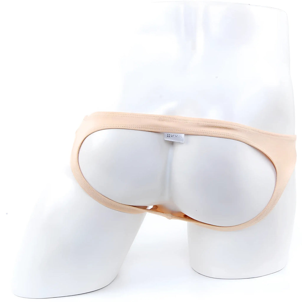 Beige seamless briefs with minimalist design and soft fabric from MetroMaleWear Asian jock strap gold 5001-21