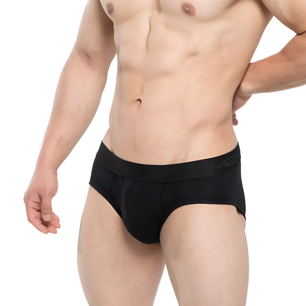 MetroMaleWear Avalon brief black snug fit elastic waistband with subtle branding men’s underwear
