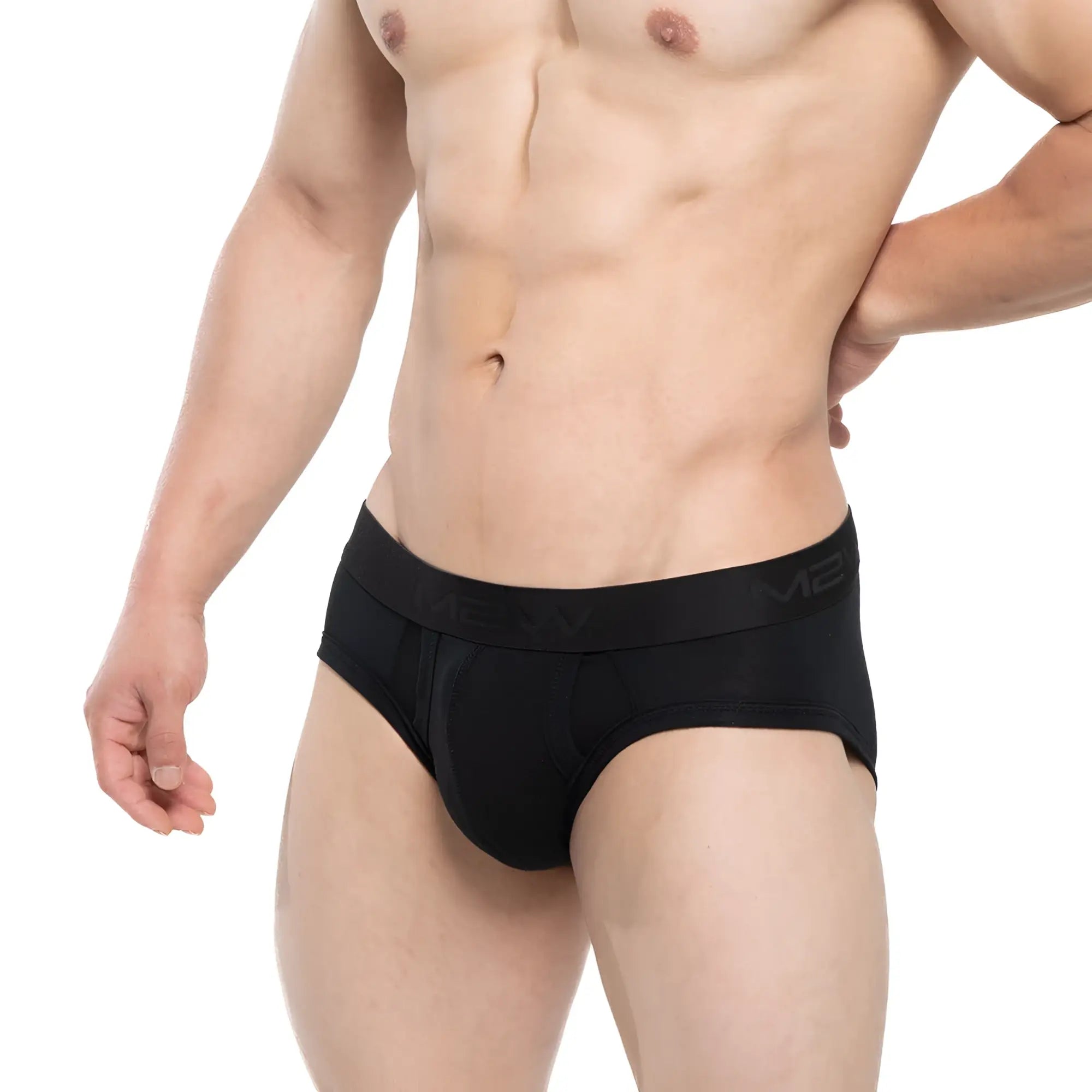 MetroMaleWear Avalon brief black snug fit elastic waistband with subtle branding men’s underwear