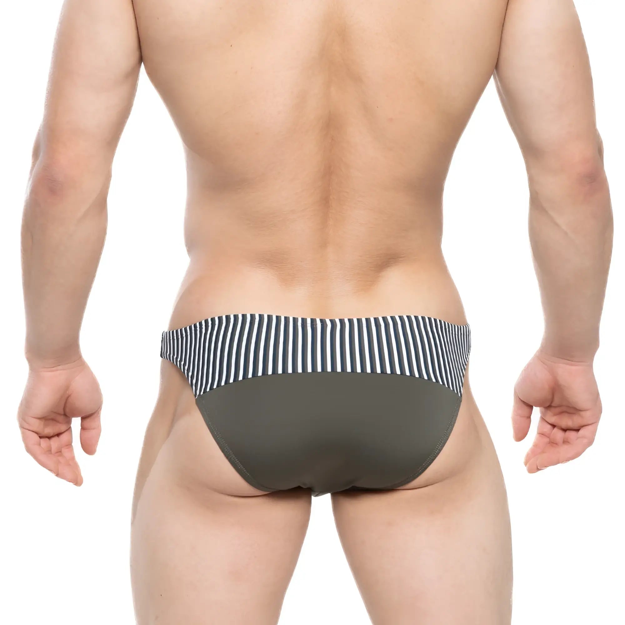 Olive green and black striped swim trunks from metromalewear awesome bikini green 6514 26 for men