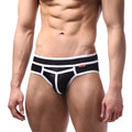 MetroMaleWear bold swim brief white 4961-00 striped black and white men’s briefs with sleek modern design
