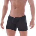 MetroMaleWear Bosillo long black boxer briefs for men with snug fit and elastic waistband in comfortable fabric