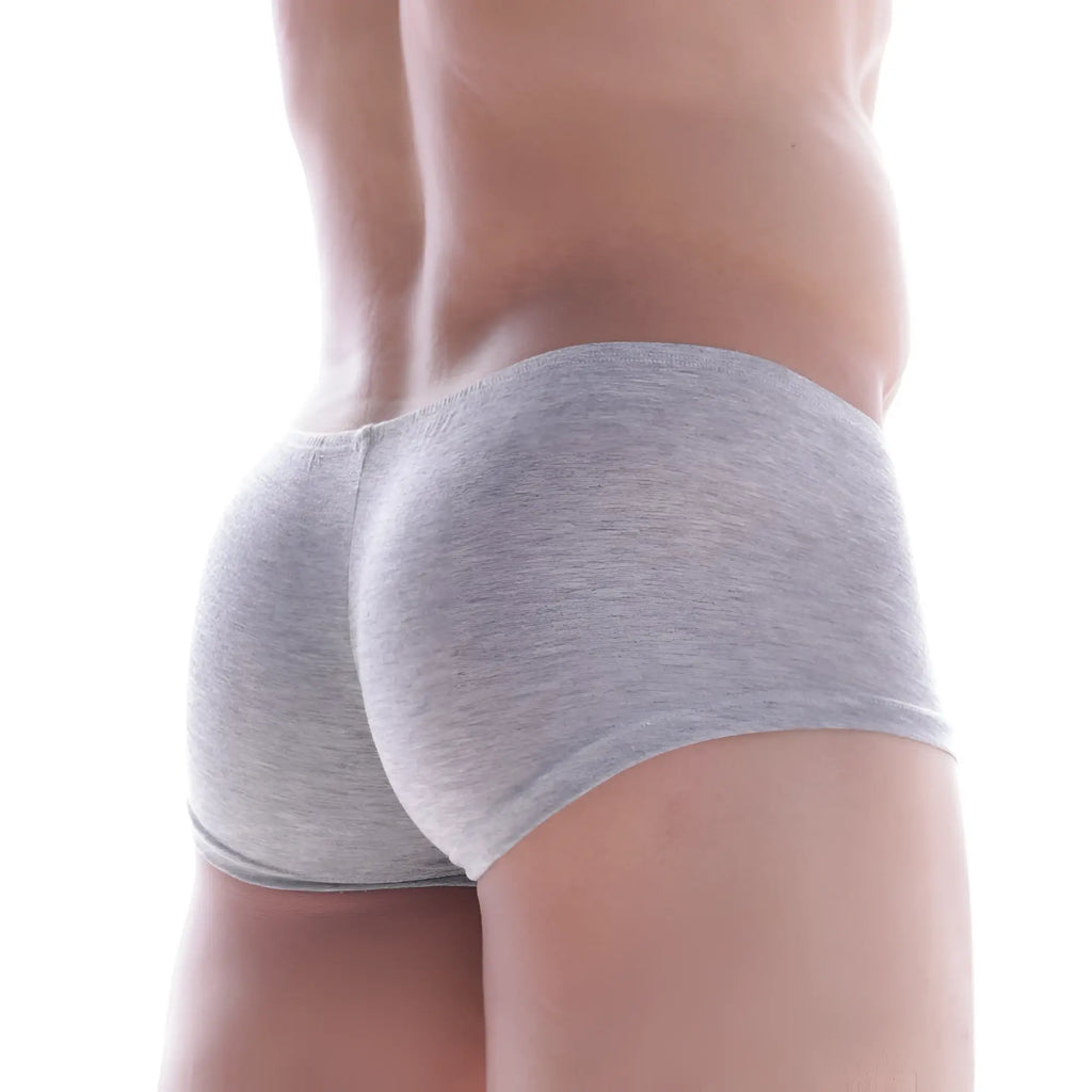 MetroMaleWear Bosillo short boxer grey 3014-10 gray heathered cotton briefs with snug form-fitting design