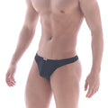 MetroMaleWear Bosillo thong black 3502-20 men’s briefs with snug fit and elastic waistband shown from back side