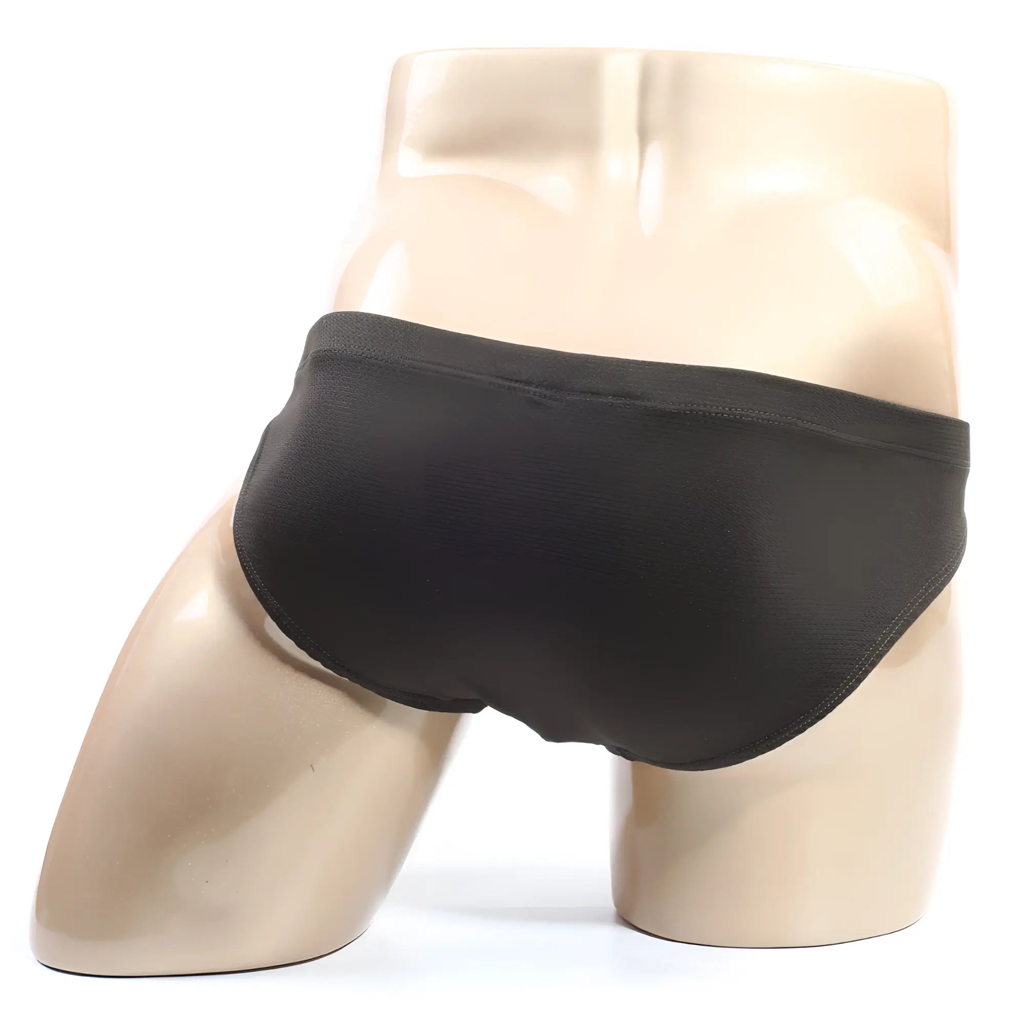 MetroMaleWear Bravo bikini dark green briefs with smooth stretchy fabric and seamless design shown from the back