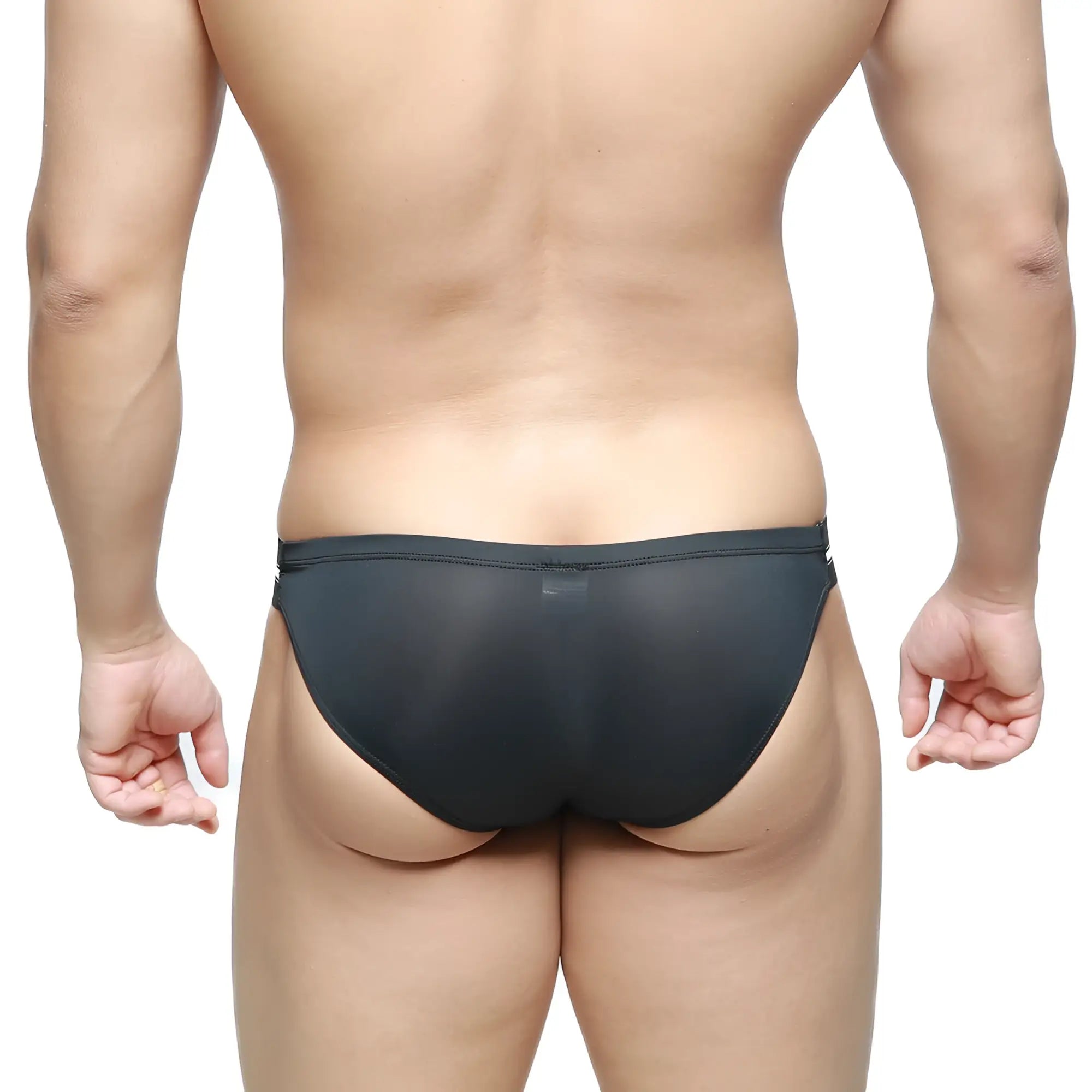 MetroMaleWear Brief 2.0 black mesh briefs with sleek form-fitting design for comfortable everyday wear