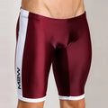 Maroon and white metro malewear campus jammer burgundy 4904-39 athletic shorts with sleek form fitting design