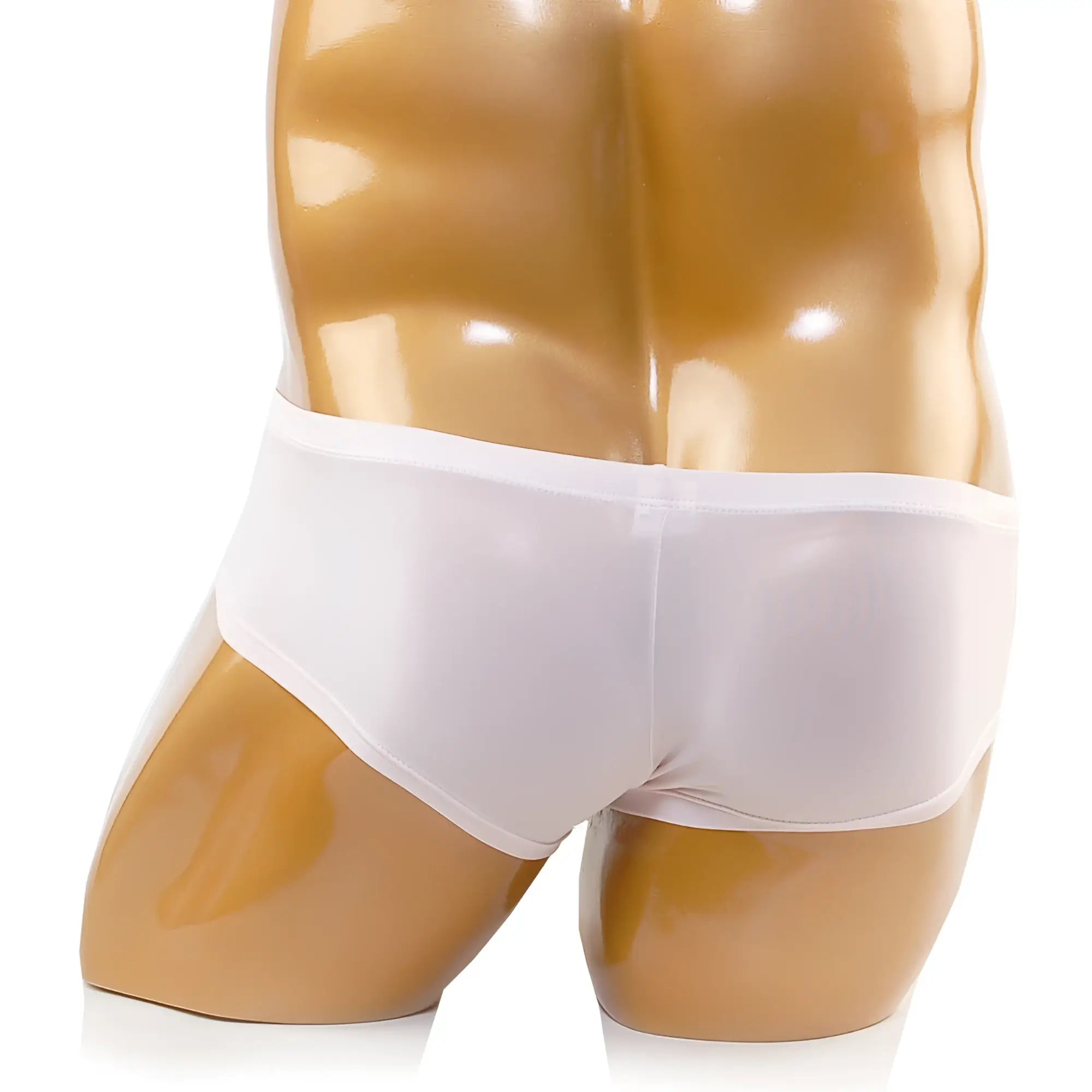 MetroMaleWear cannon boxer nude 2213-02 white smooth-textured briefs displayed on a mannequin front view