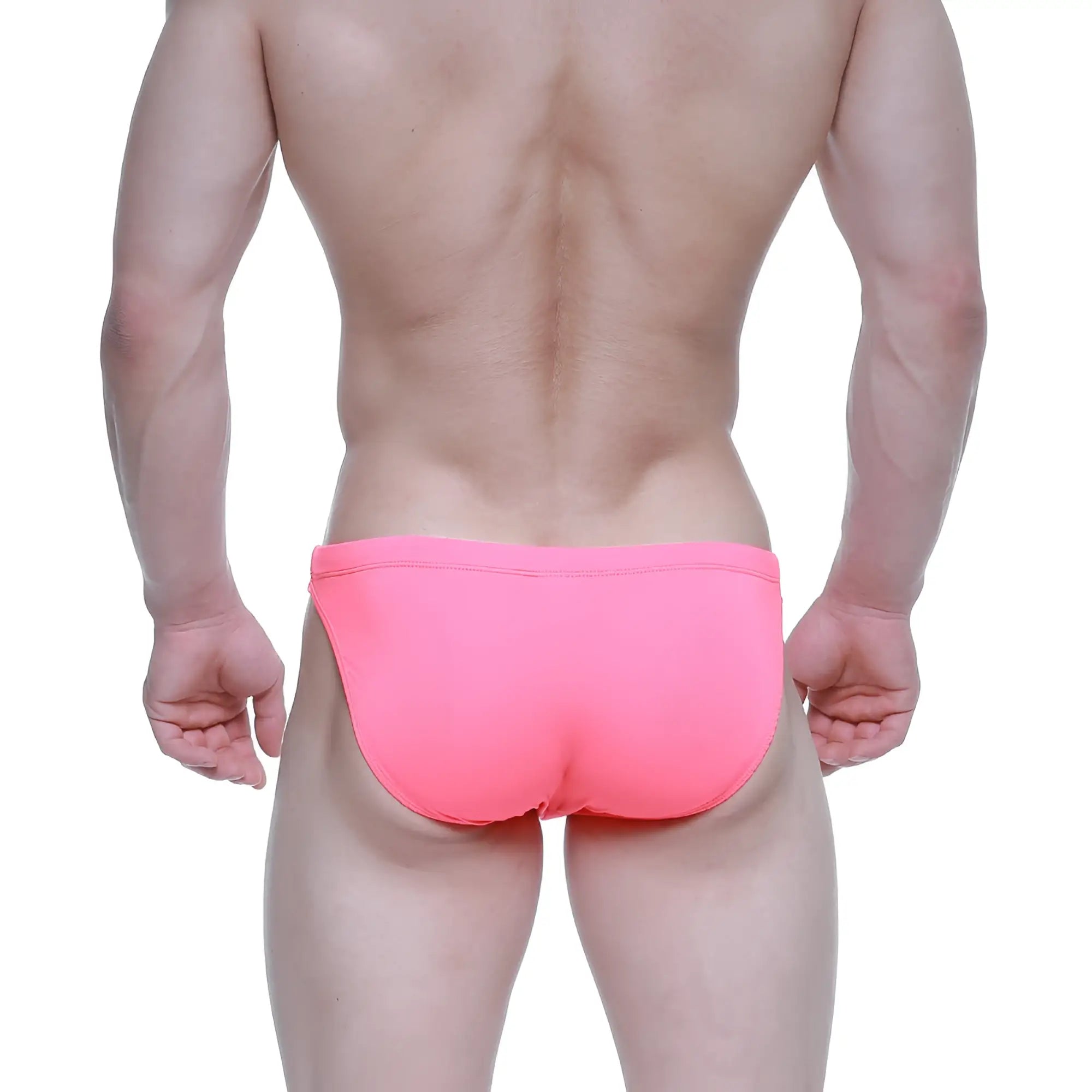 Bright pink MetroMaleWear Classic swim bikini neon 4937-70 with smooth form-fitting fabric and comfortable fit