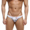 MetroMaleWear classic swim bikini swirl 4937-61 pastel-colored swim trunks with iridescent pattern and white drawstring