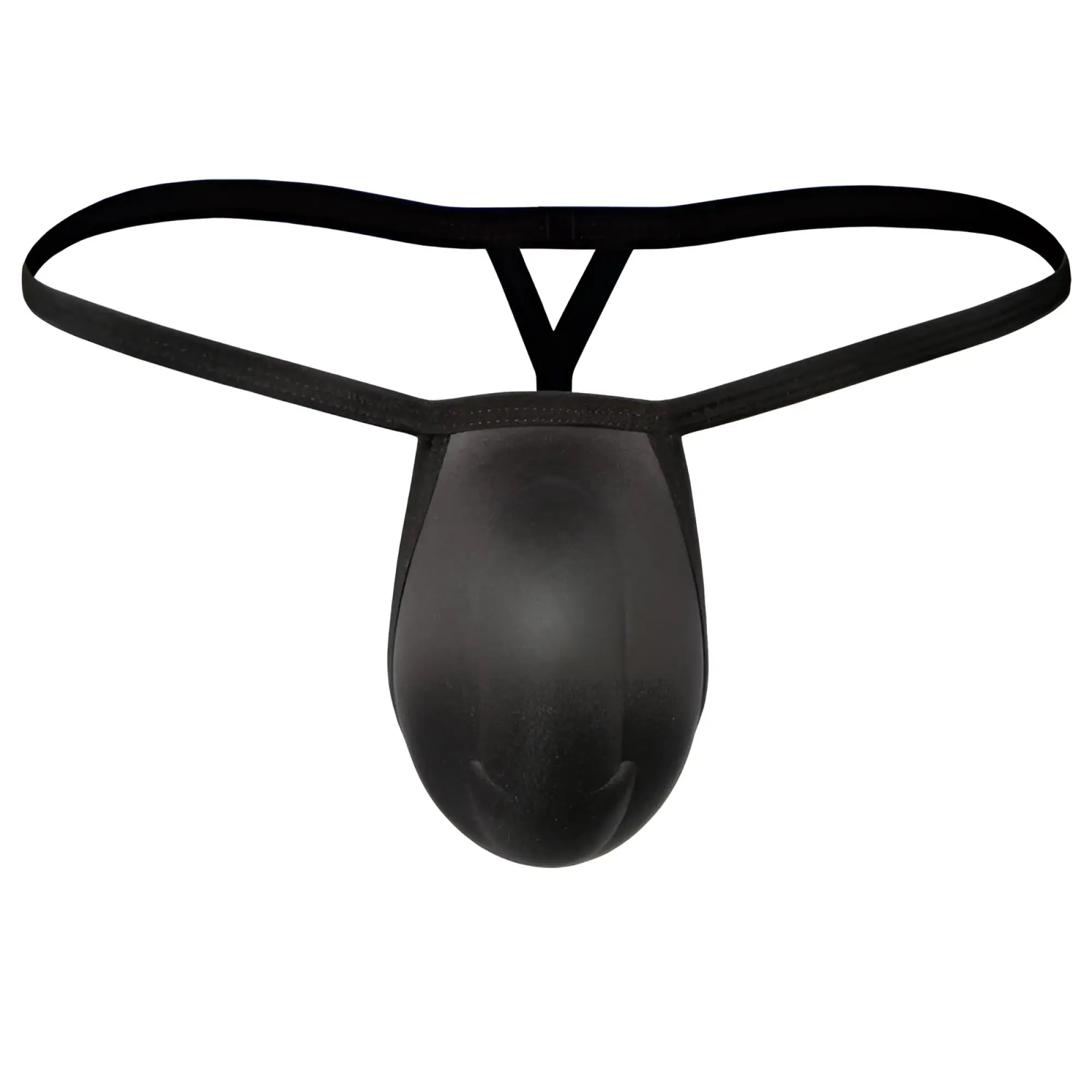 Black MetroMaleWear cock bra thong with smooth textured fabric and thin elastic straps for a sleek fit